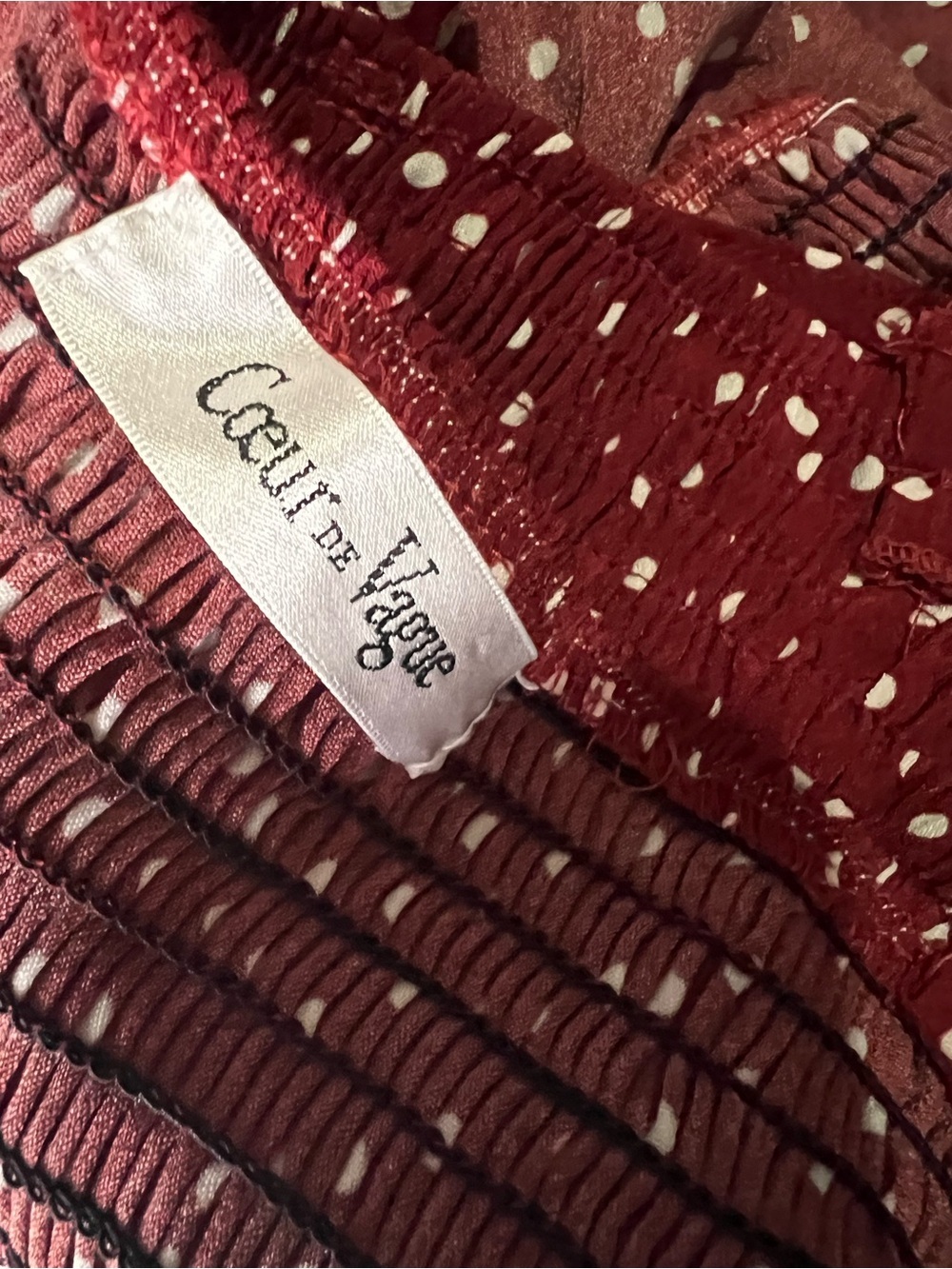 Red Polka Dot Midi Sundress with Button Front - Picture 10 of 16